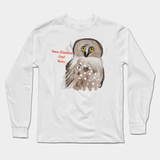 New zealand owl Ruru Long Sleeve T-Shirt